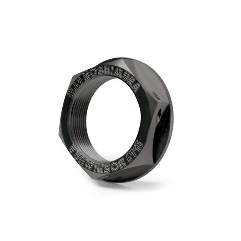 Works Connection Steering Stem Nut – Blue 24-400