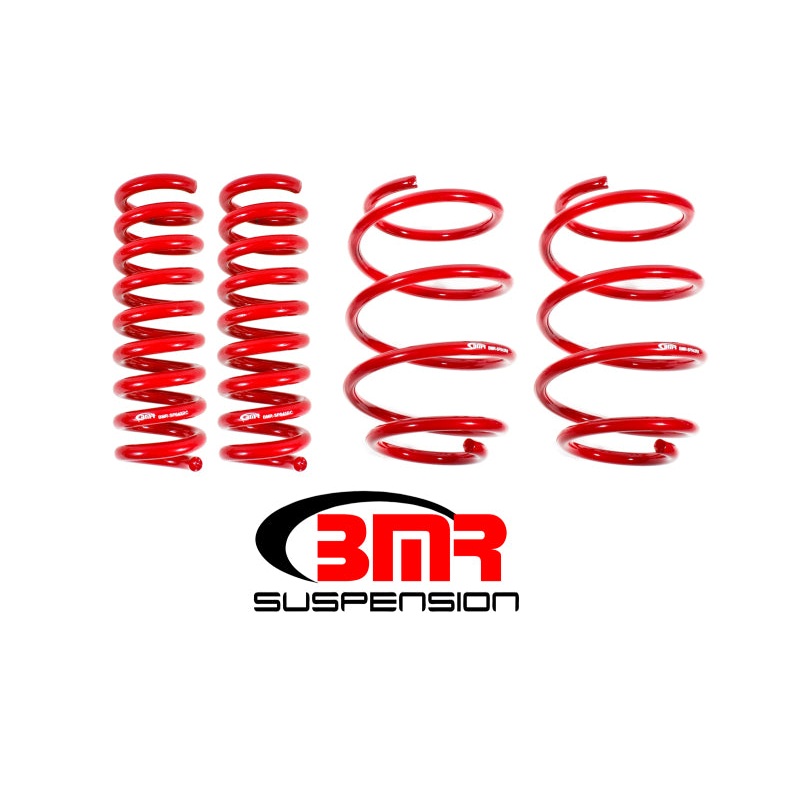 BMR 16-17 6th Gen Camaro V8 Performance Version Lowering Springs (Set Of 4) – Red