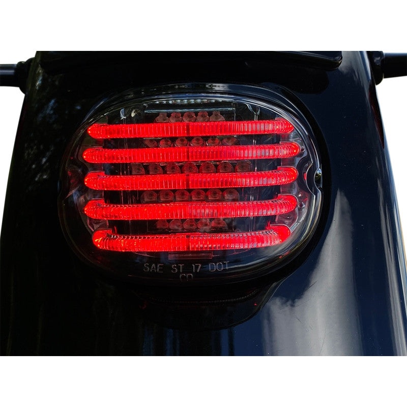 Custom Dynamics Probeam Low Profile LED Taillights with Integrated Turn Signals – Top Window – Smoke Lens PB-TL-INT-TW-S