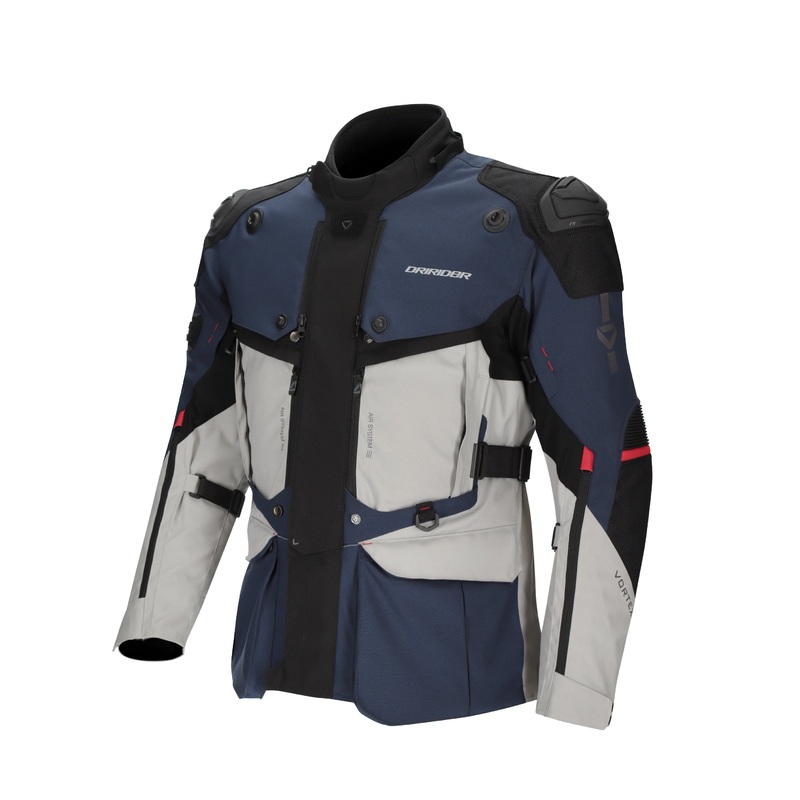 DRIRIDER VORTEX ADVENTURE 3 JACKET -BLUE LIGHT/GREY BLACK S