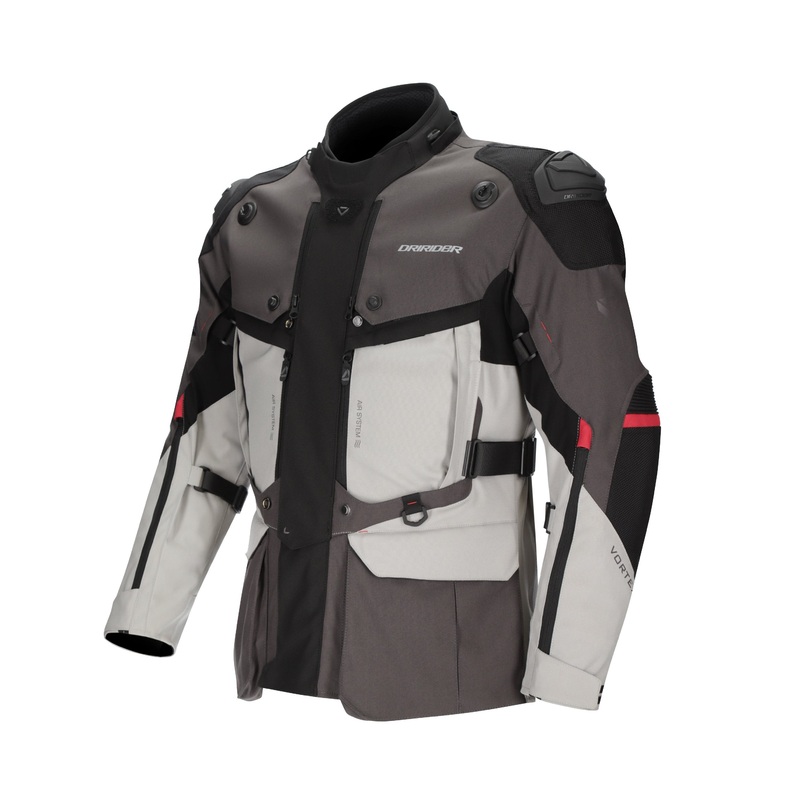 DRIRIDER VORTEX ADVENTURE 3 JACKET – GREY LIGHT/GREY BLACK XS