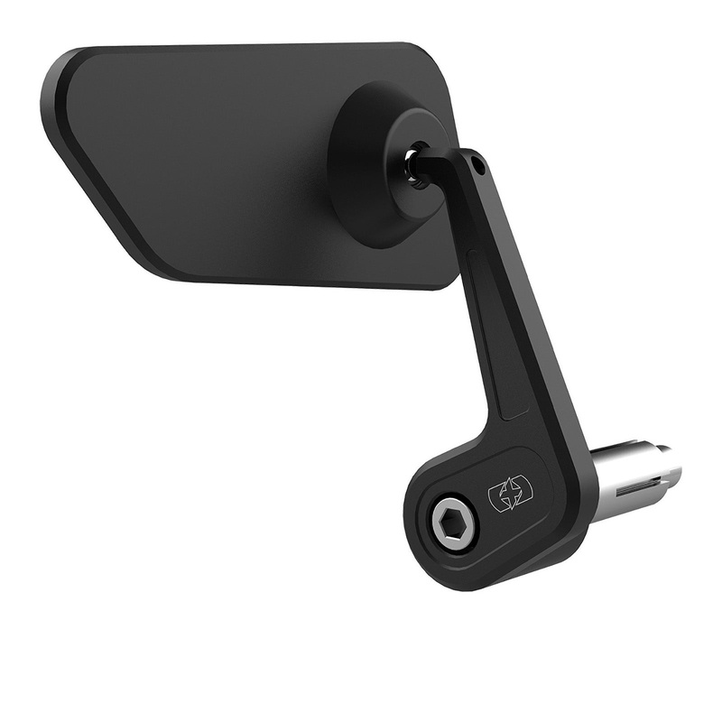 Oxford Horizon Billet Alloy Bar End Mirror Right – Black