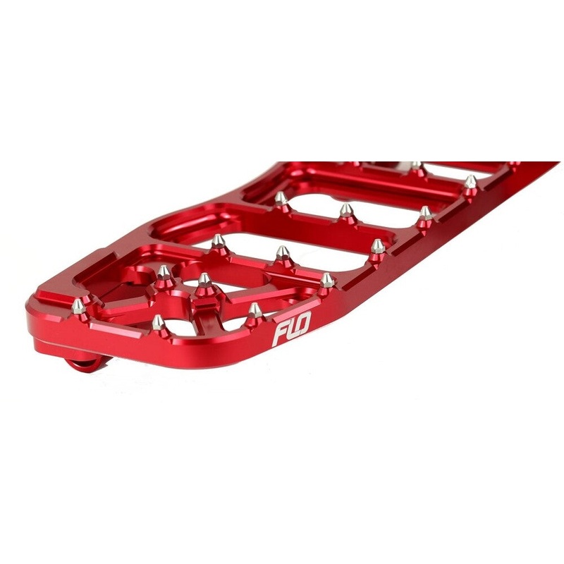 Flo Motorsports V5 Moto Floorboard – Red FPEG-800V5R