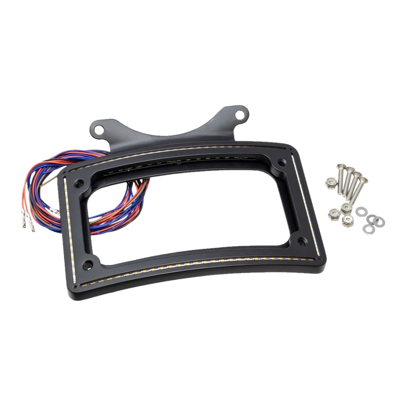 Letric Lighting Co. Perfect Plate-Light for Indian – Matte Black LLC-IPPL-M1