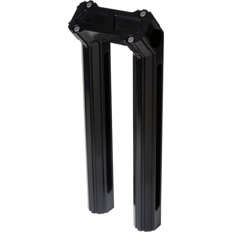 Hofmann 563-04104 H/D Billet Risers 12″ Black Kickback