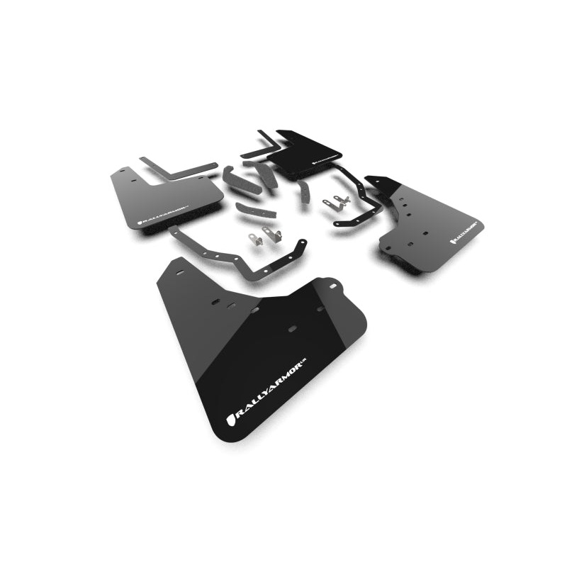 Rally Armor 2025+ Toyota 4Runner Black UR Mud Flap w/ White Logo