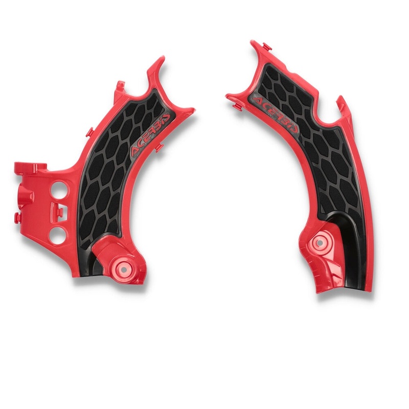 Acerbis X-Grip Frame Guards – Red/Black 2911441018