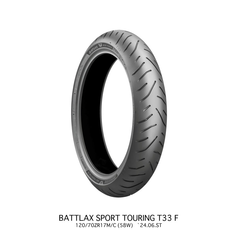 Bridgestone  Battlax Sport Touring T33F Tire – 120/70R19 M/C 60V TL Front