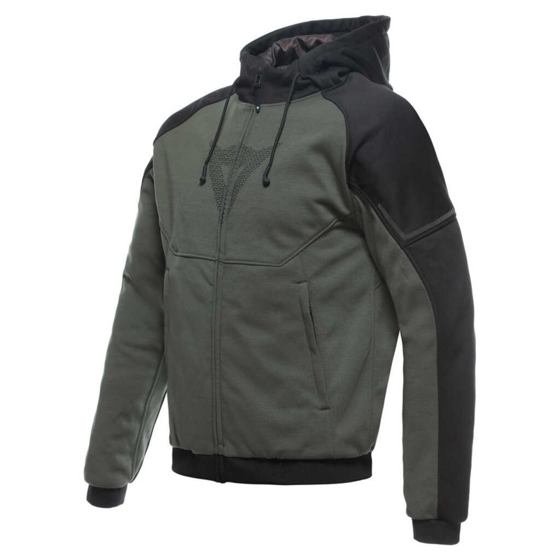 DAINESE DAEMON-X SAFETY FULLZIP HOODIE – GREEN/BLACK 52