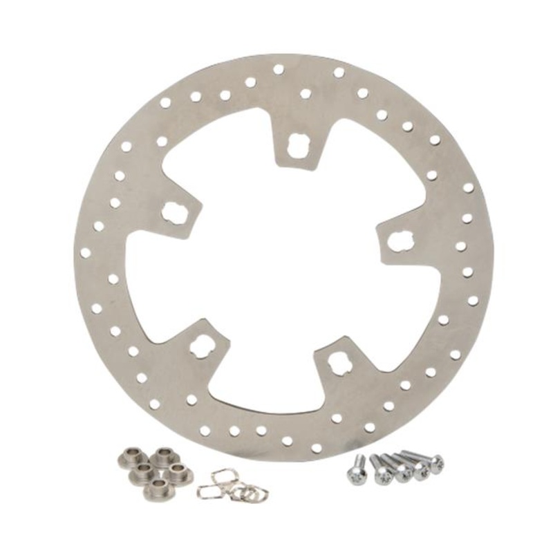Drag Specialties Stainless Steel Drilled Brake Rotor 1710-2404