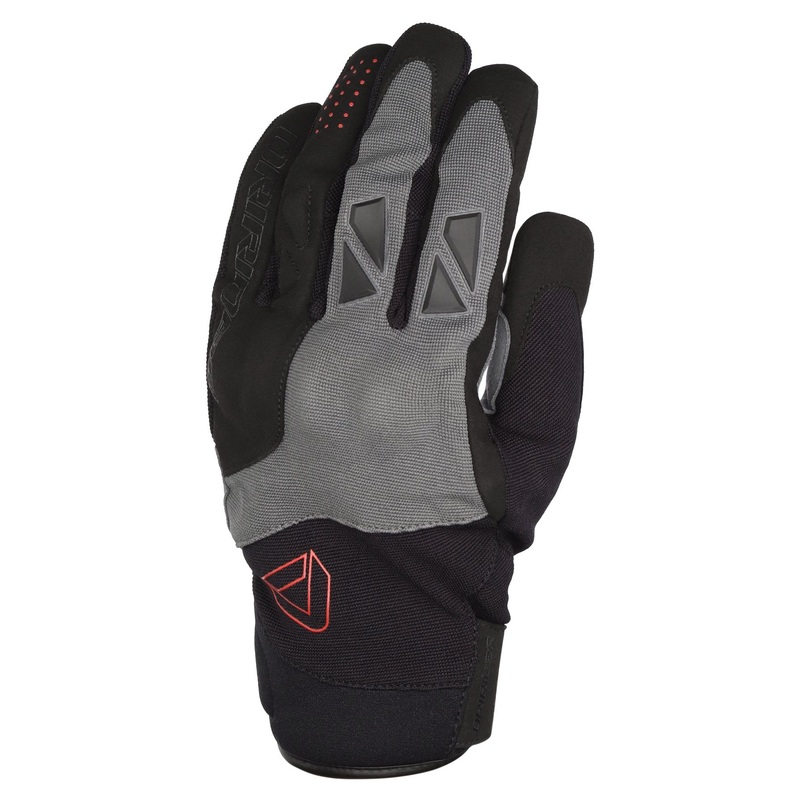 DRIRIDER ATOMIC GLOVES – GREY/BLACK/RED S