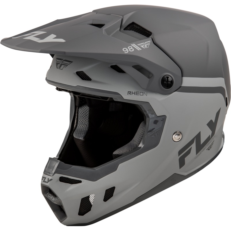 Fly Racing 73-4346M Formula Cc Objective Helmet Matte Black/Grey Md