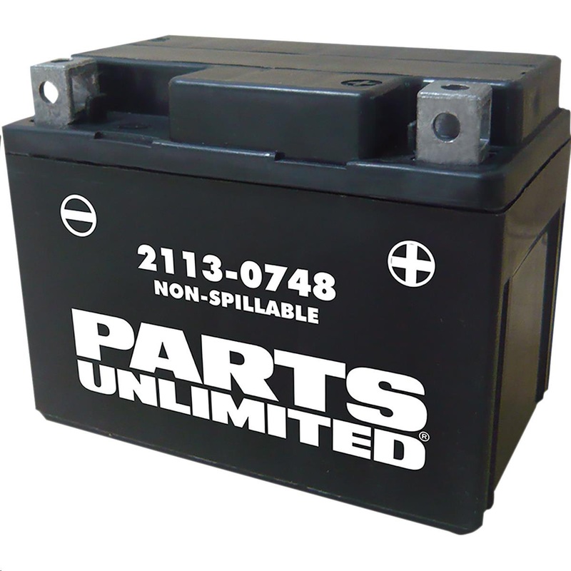 Parts Unlimited AGM Factory Activated Maintenance-Free Battery 2113-0763