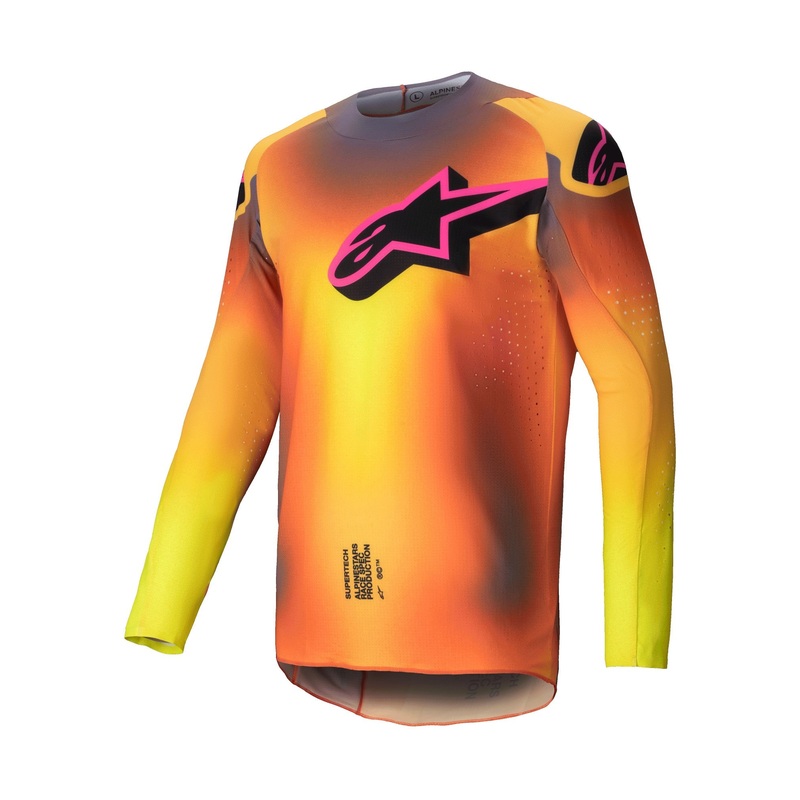 ALPINESTARS 2025 SUPERTECH LIPAN JERSEY – YELLOW PINK S