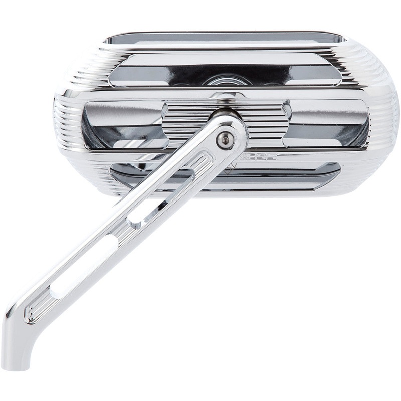 Arlen Ness Caged Series Sidekick Mirror – Left – Chrome 510-001