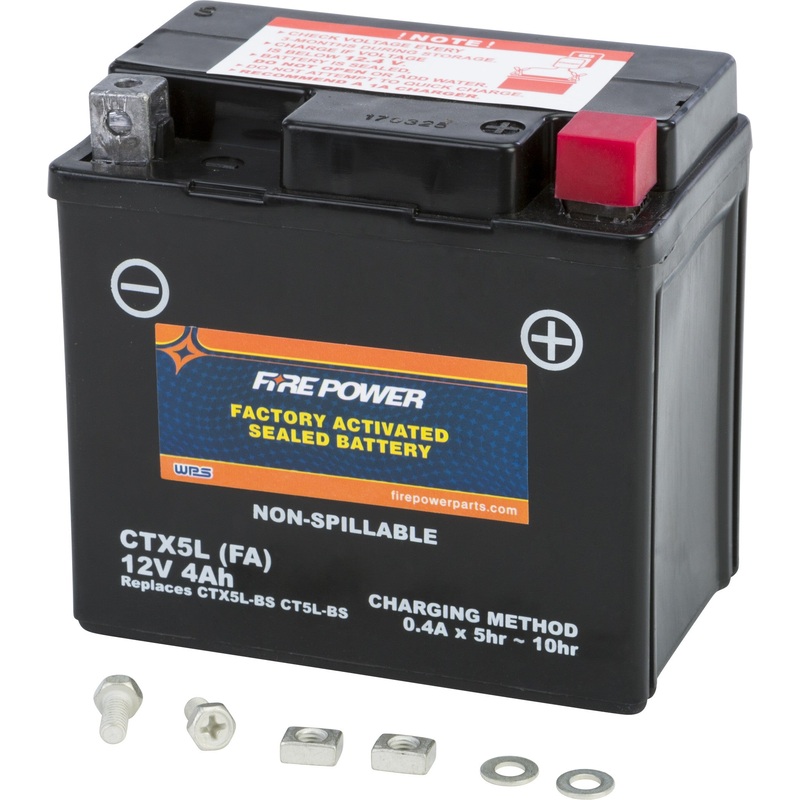 Fire Power Factory Activated Maintenance Free Sealed Battery CTX5L-BS(FA)