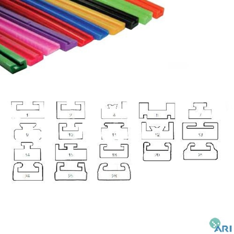 Garland Mfg Co Slide – UHMW – Red – 10 – 53.75in. 10-53.75-0-0302