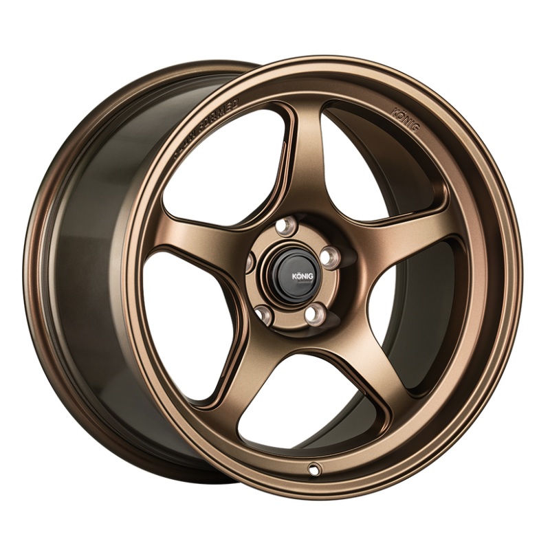 Konig Hyperspec 17×8 5×100 ET40 Matte Bronze Wheel (Knurled Bead)