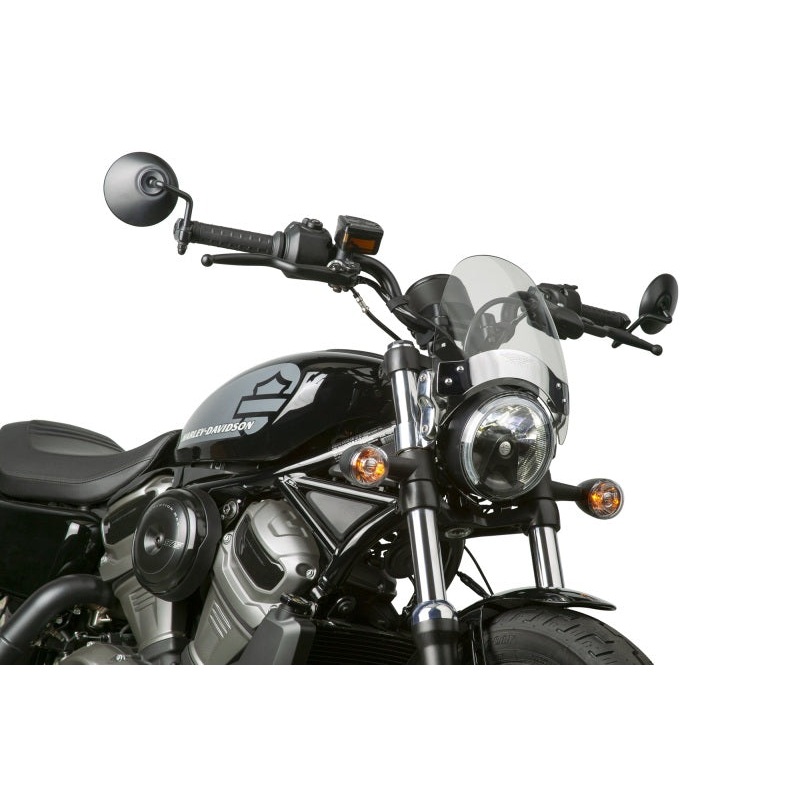 National Cycle Deflector Screen w/ Handlebar 7/8 and 1 in. U-Clamp-Clear