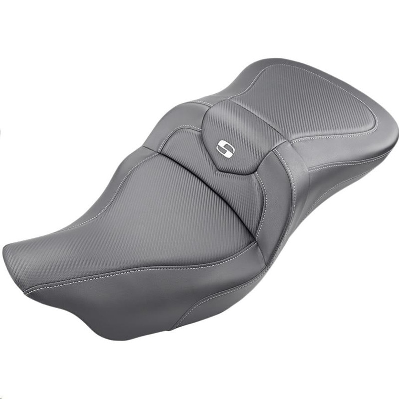 Saddlemen Extended Reach Road Sofa CF Seat without Drivers Backrest 808-07B-186