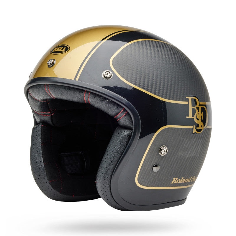 BELL CUSTOM 500 CARBON RSD THE PLAYER HELMET – MATTE/GLOSS BLACK/GOLD M
