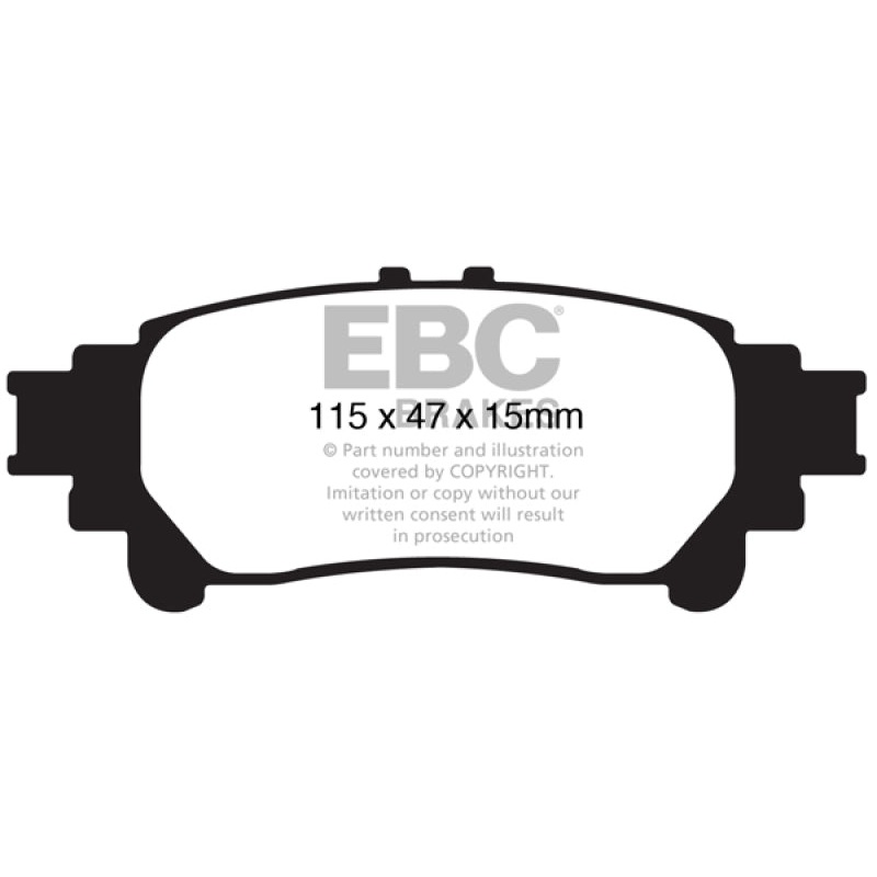 EBC 10+ Lexus RX350 3.5 (Japan) Greenstuff Rear Brake Pads
