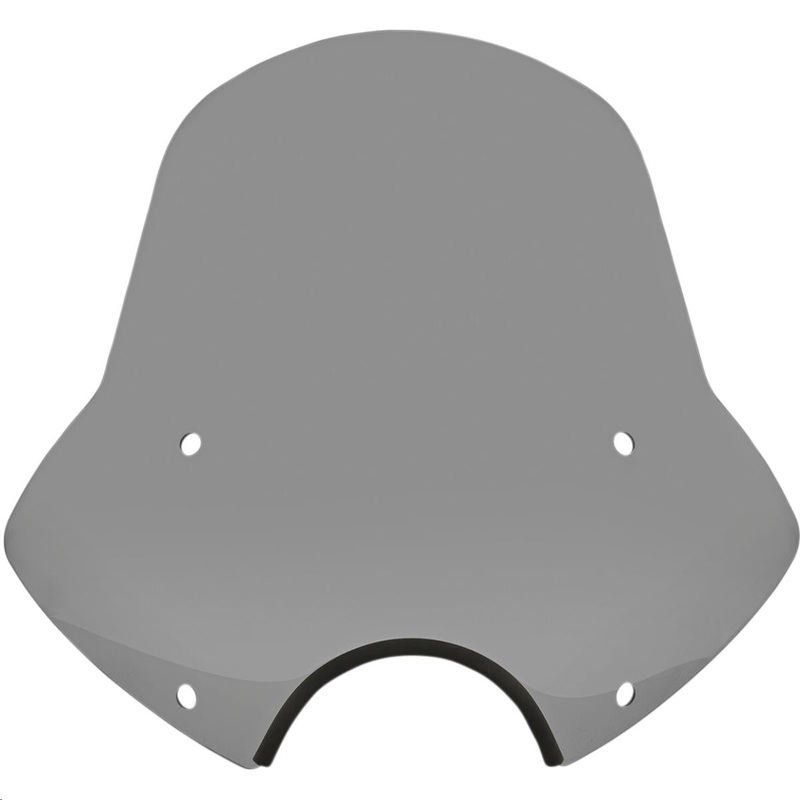Memphis Shades Speed Demon Sportshield Windshield (7in. Cutout) – Black Smoke MEP54112