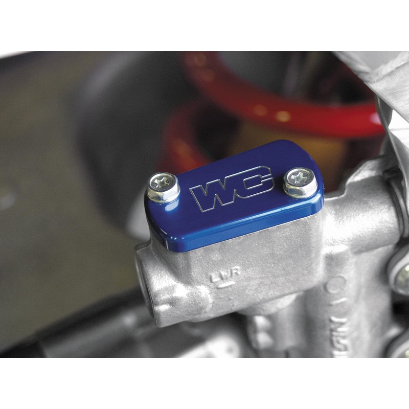 Works Connection Rear Master Cylinder Cover – Blue 21-700