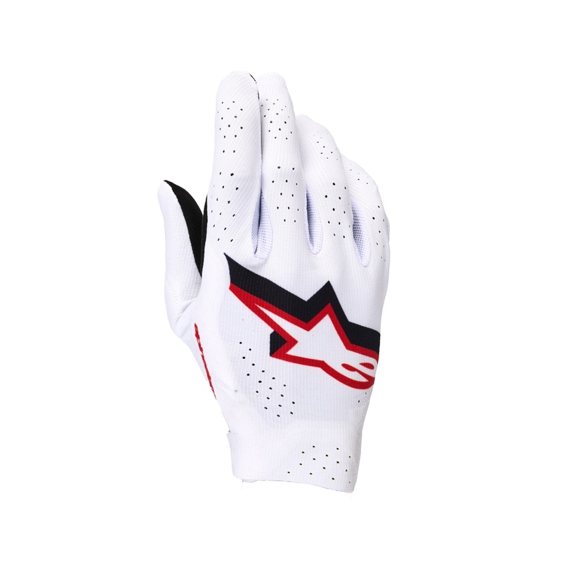 ALPINESTARS SUPERTECH MX GLOVES – WHITE BLACK FIRE RED S