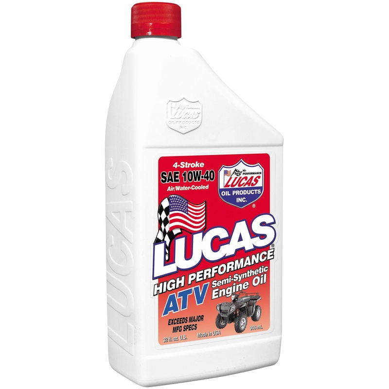 Lucas Oil High Performance Synthetic 4T Motorcycle Oil with Moly – 10W40 – 1qt. 10777