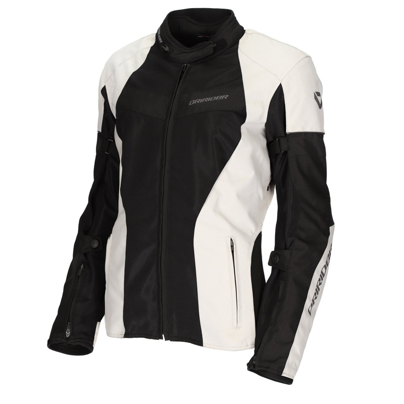 DRIRIDER VIVID 3 AIR LADIES JACKET – PEARL BLACK 6