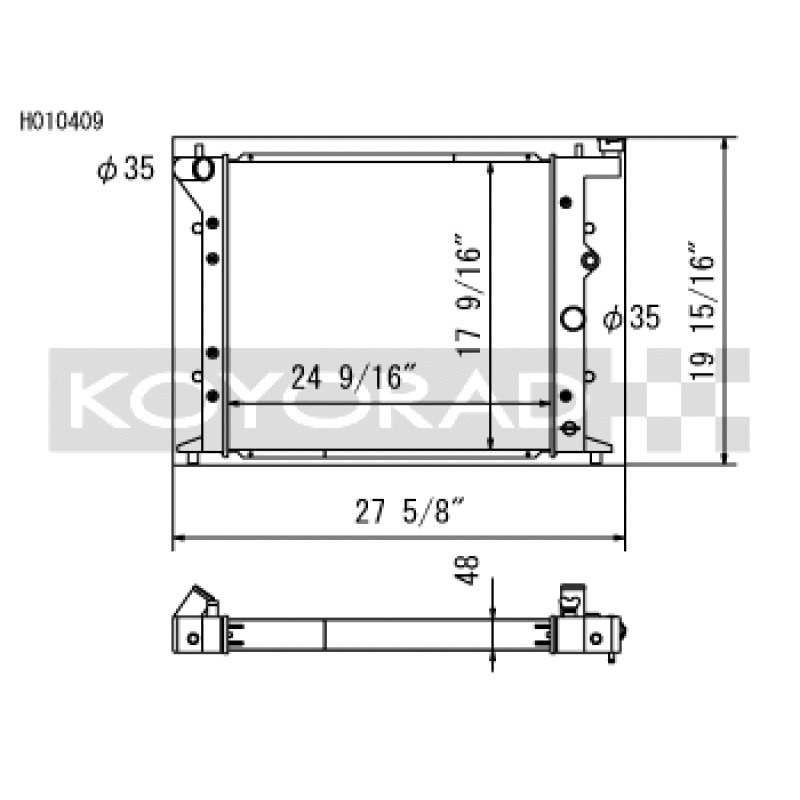 Koyo 92-96 Toyota Chaser/Mark II/Cresta (JZX90) 2.5L Turbo (M/T) Radiator (JDM Only)