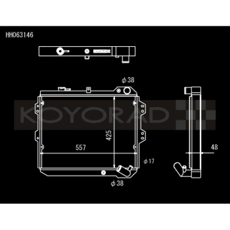 Koyo 83-85  Mazda RX-7 fits 1.1/1.3L MT (Includes GSL-SE Trim)