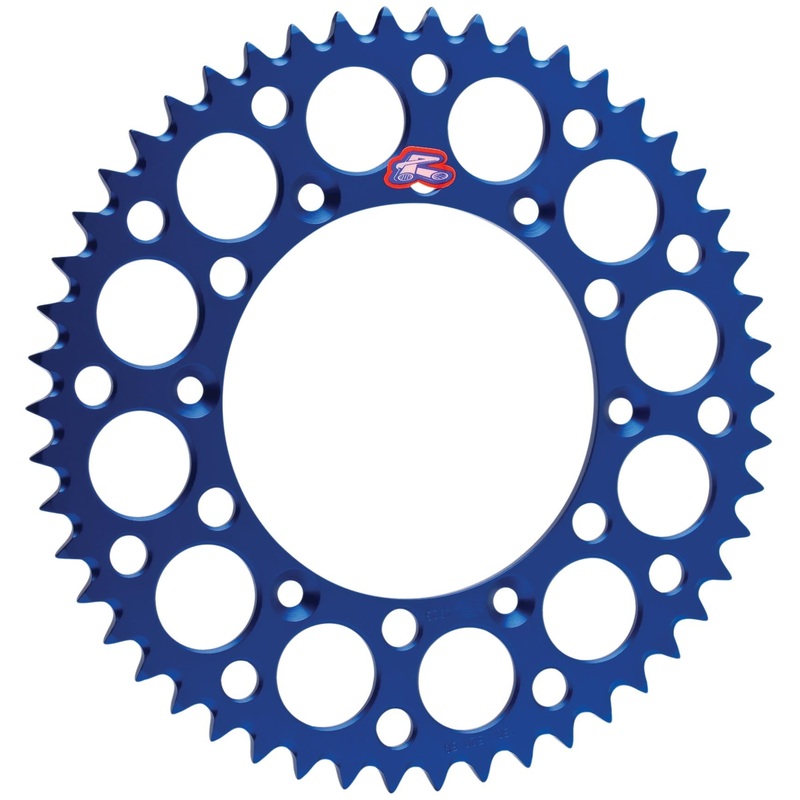 Renthal Ultralight Rear Sprocket – Blue – 49T 121U-428-49GPBU