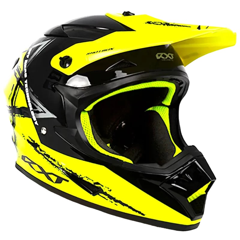 RXT SECTOR WRATH HELMET – GLOSS BLACK/FLURO XS