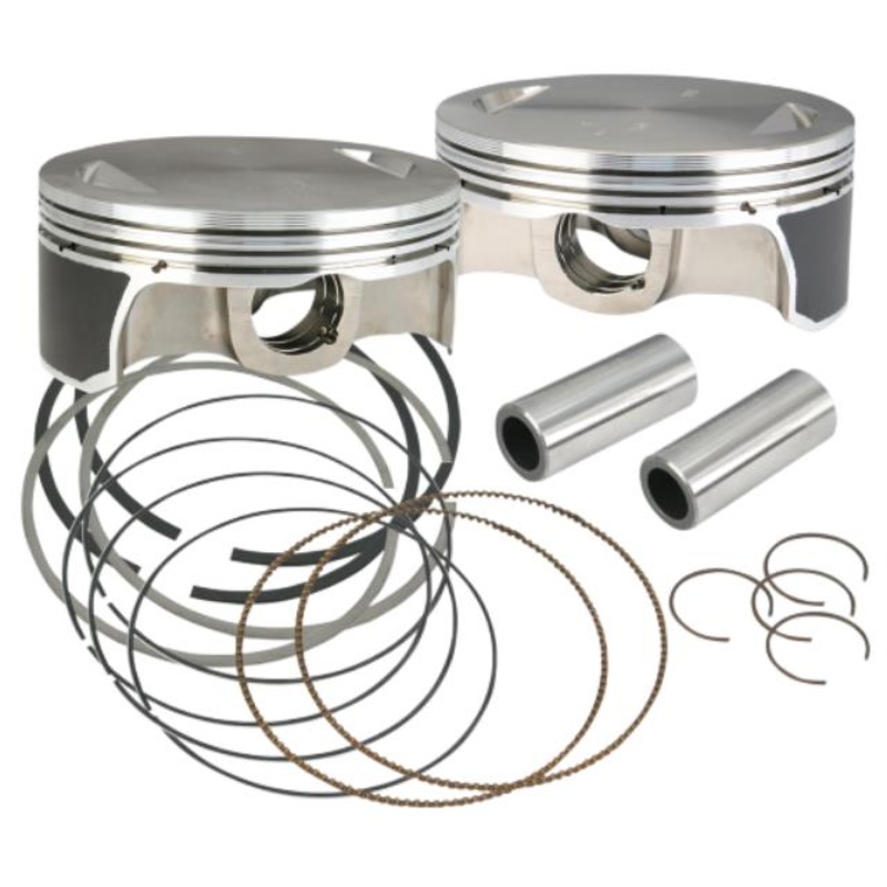 S&S Cycle Forged Piston Kit for 111/117/124ci. Motor – Standard Bore 4.125in. 106-3491A