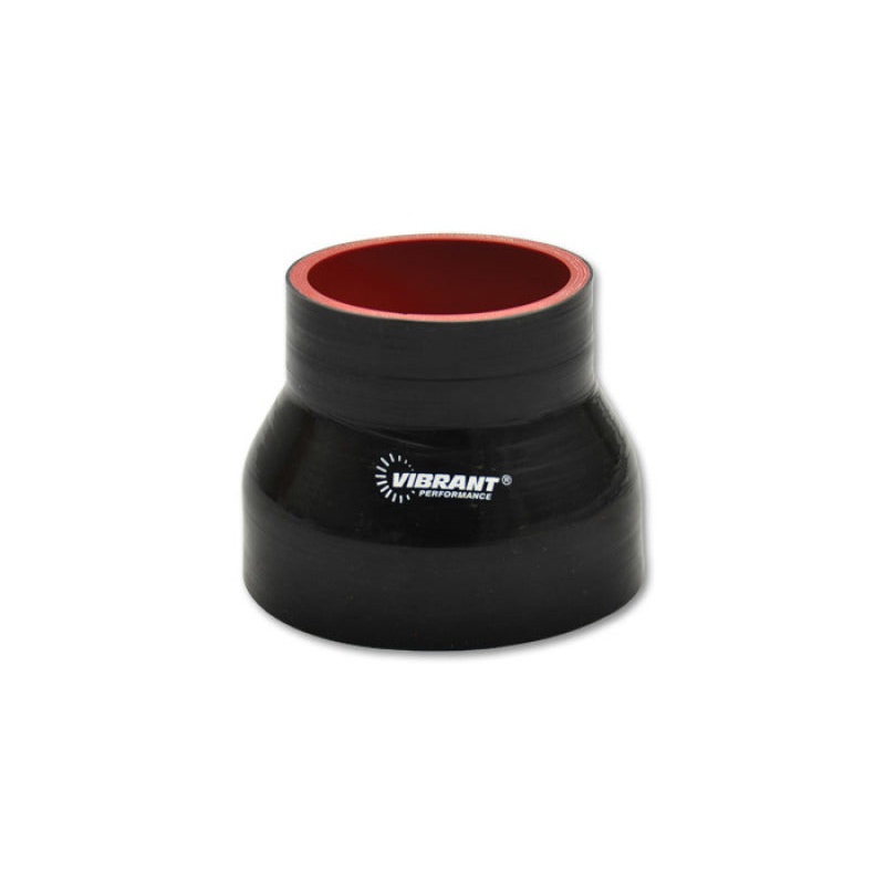 Vibrant 4 Ply Reducer Couper 3in ID x 2.75in ID x 4.5n Long – Black