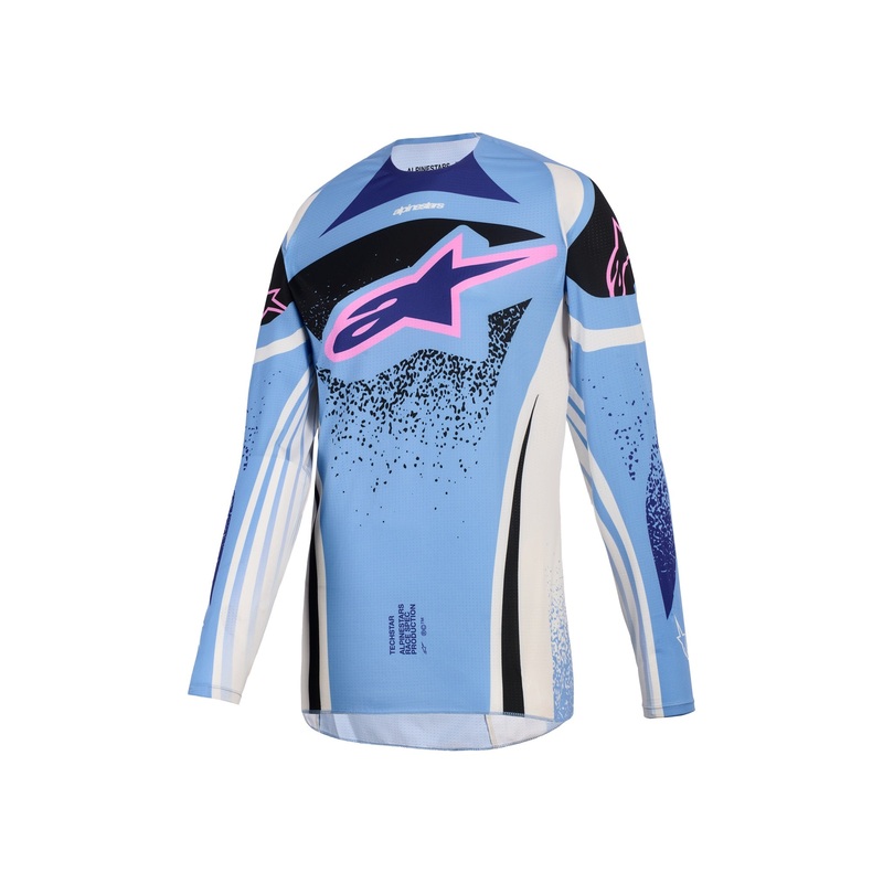 ALPINESTARS 2026 STELLA TECHSTAR NOMUR JERSEY – LIGHT BLUE OFF WHITE BLACK XS