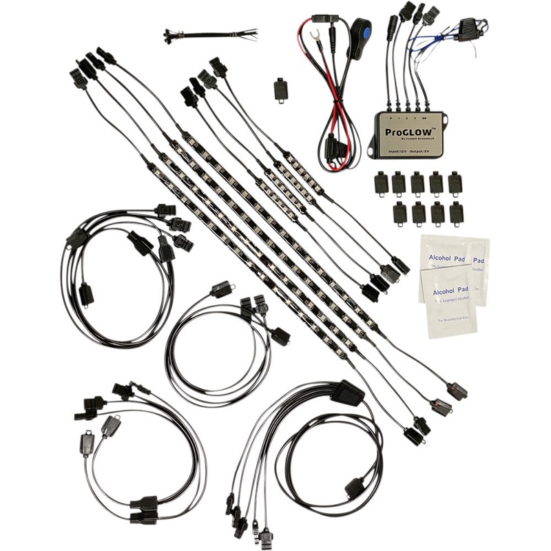 Custom Dynamics ProGlow Color Changing LED Accent Light Complete Kit PG-ENG-G-KIT