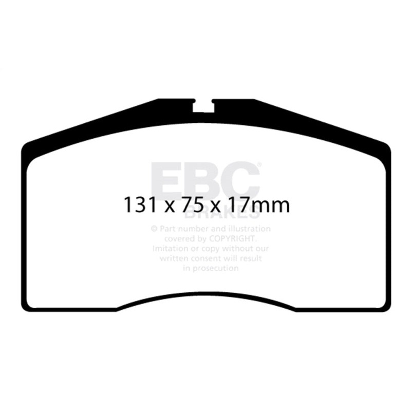EBC 93-95 Porsche 911 (964) 3.6 Turbo Redstuff Front Brake Pads