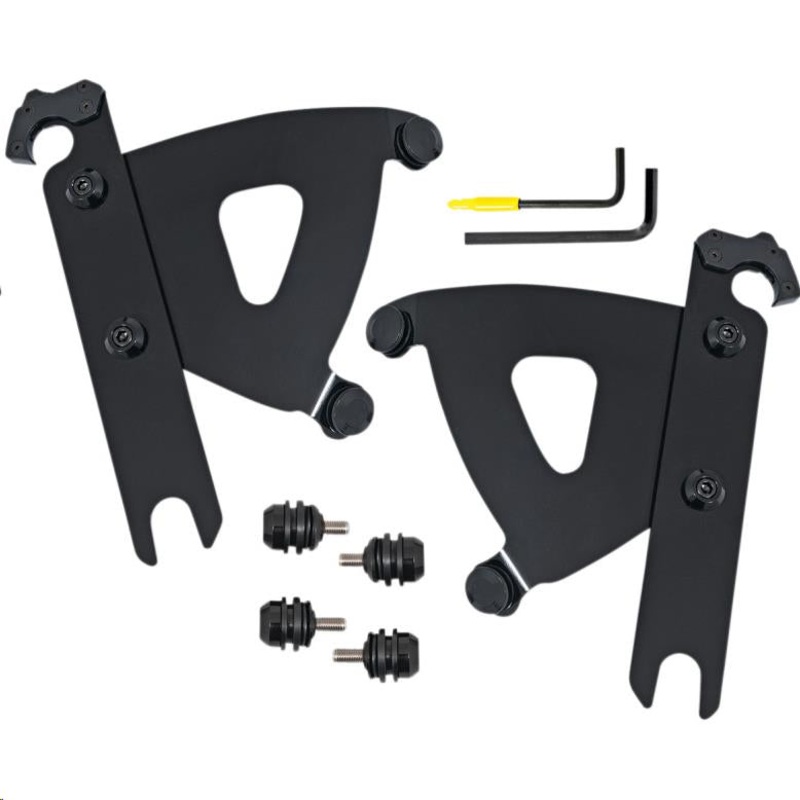 Memphis Shades Trigger Lock Mount Kit for Road Warrior Fairing – Black MEB2053