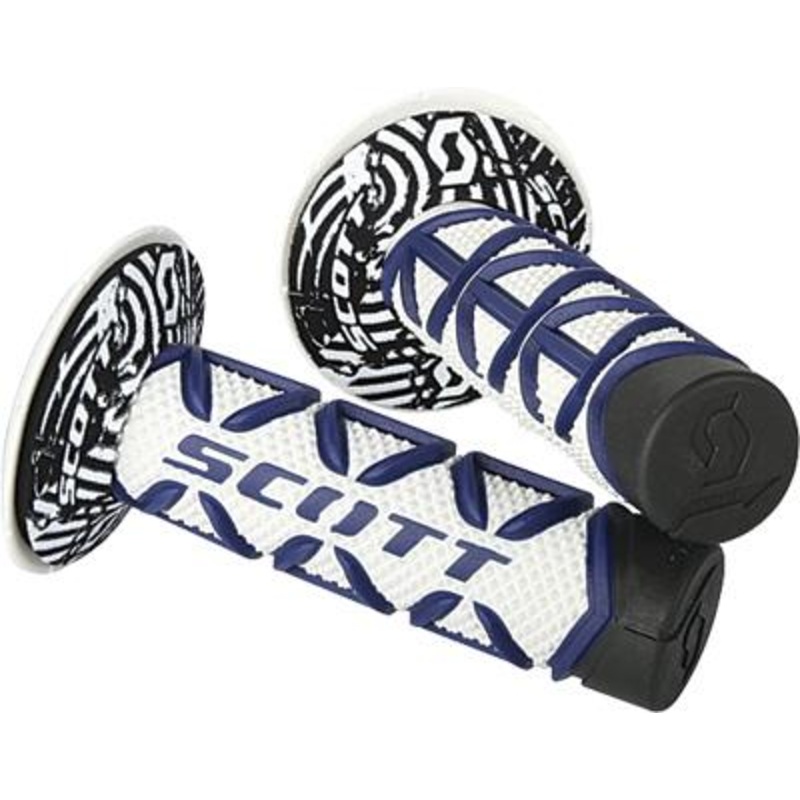 Scott USA Diamond MX Grips – Blue/White 219626-1006