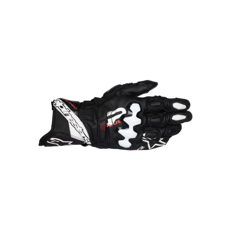 ALPINESTARS GP PLUS R V3 LEATHER GLOVES – BLACK WHITE 56