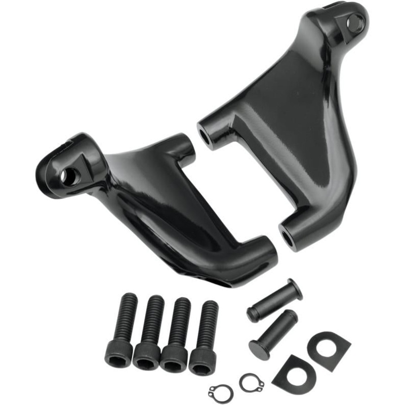 Drag Specialties Passenger Footpeg Mount Kit – Black 057160