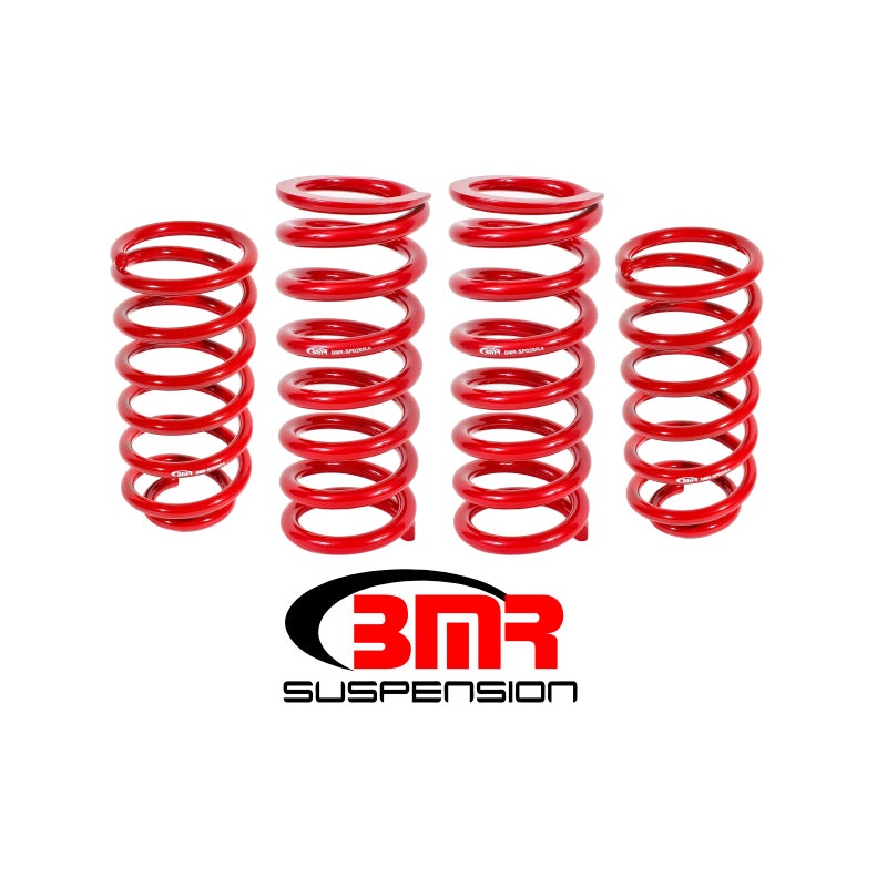 BMR 79-04 Fox Mustang Lowering Spring Kit (Set Of 4) – Red