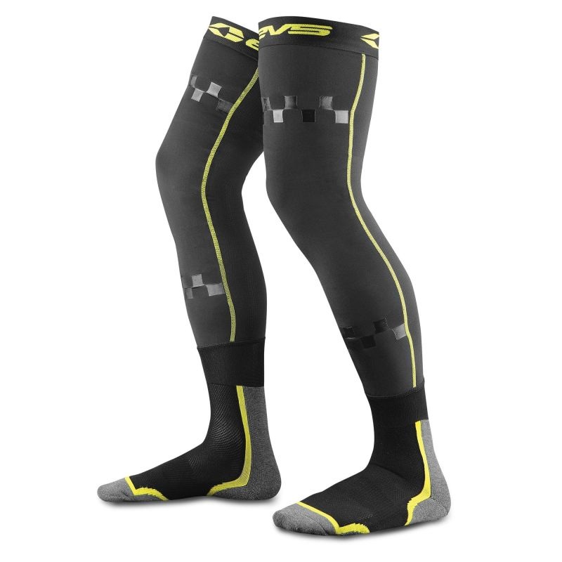 EVS Fusion Sock Combo Black/Hivis – Small/Medium