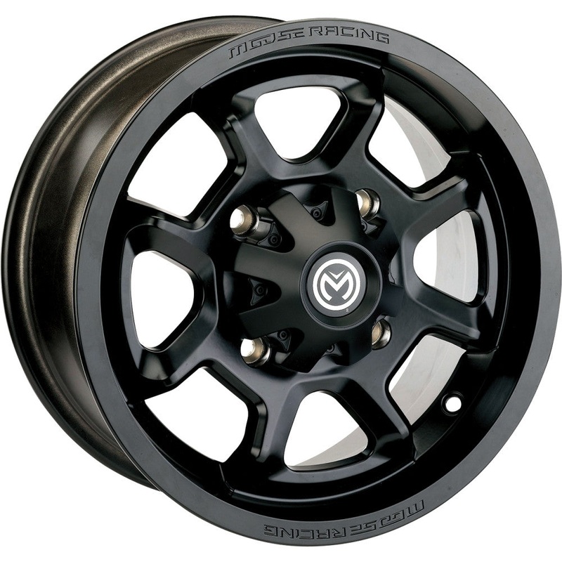 Moose Utility 415X Wheel – 12×8 – 4+4 Offset – 4/136 – Matte Black 0230-1210