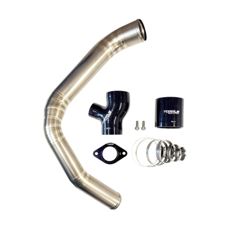 Torque Solution 15-21 Subaru WRX Top Mount Charge Pipe – Titanium Brushed / Raw