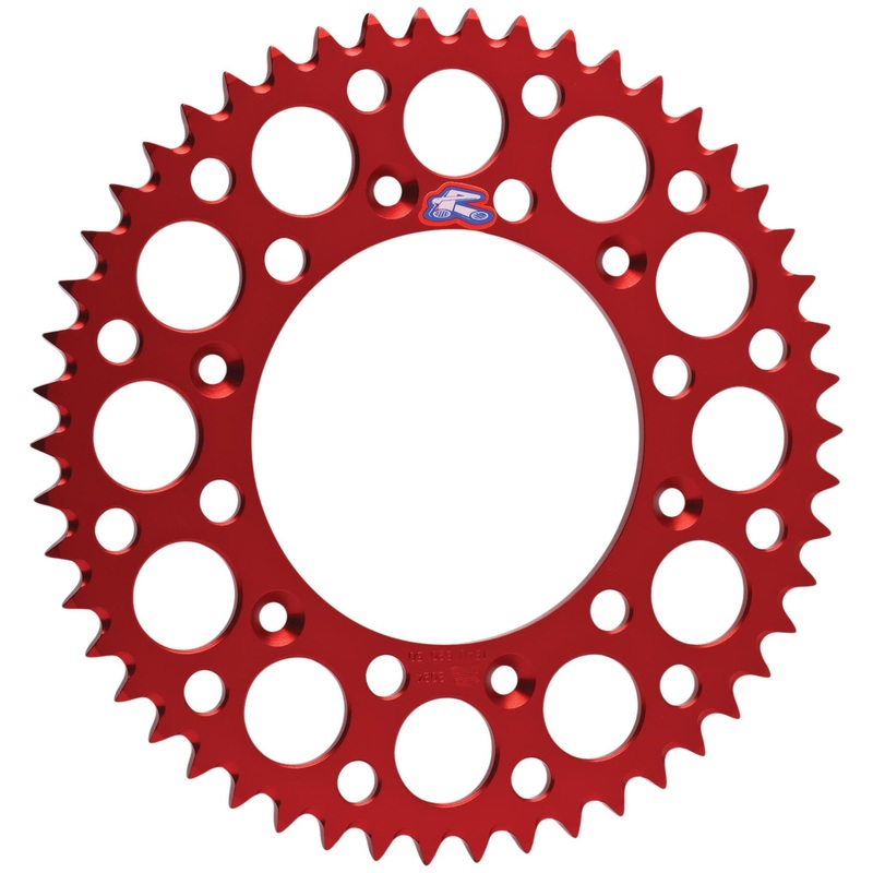 Renthal Ultralight Rear Sprocket – Red – 49T 154U-520-49GRRD