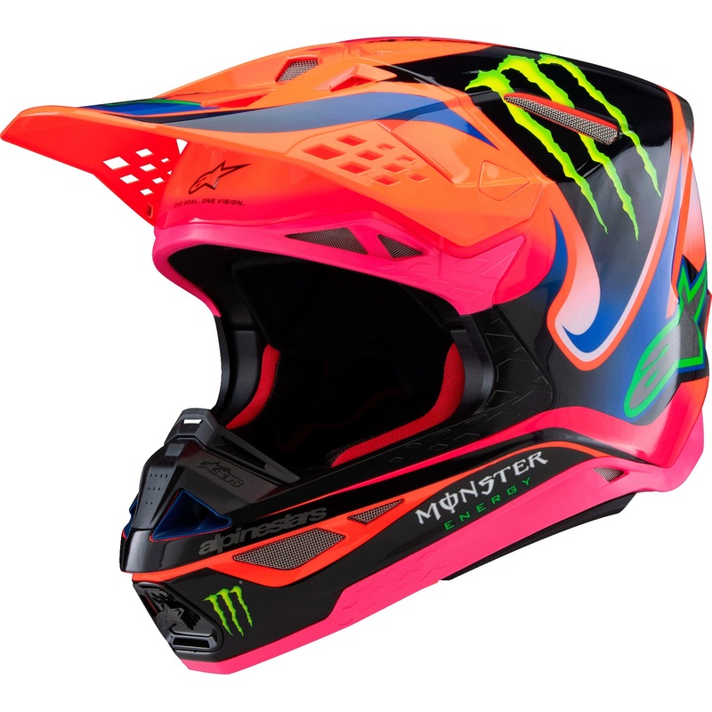 alpine star 482-00081L S-M10 Deegan Helmet Orng Flo/Prpl/Pnk Fluo Lg
